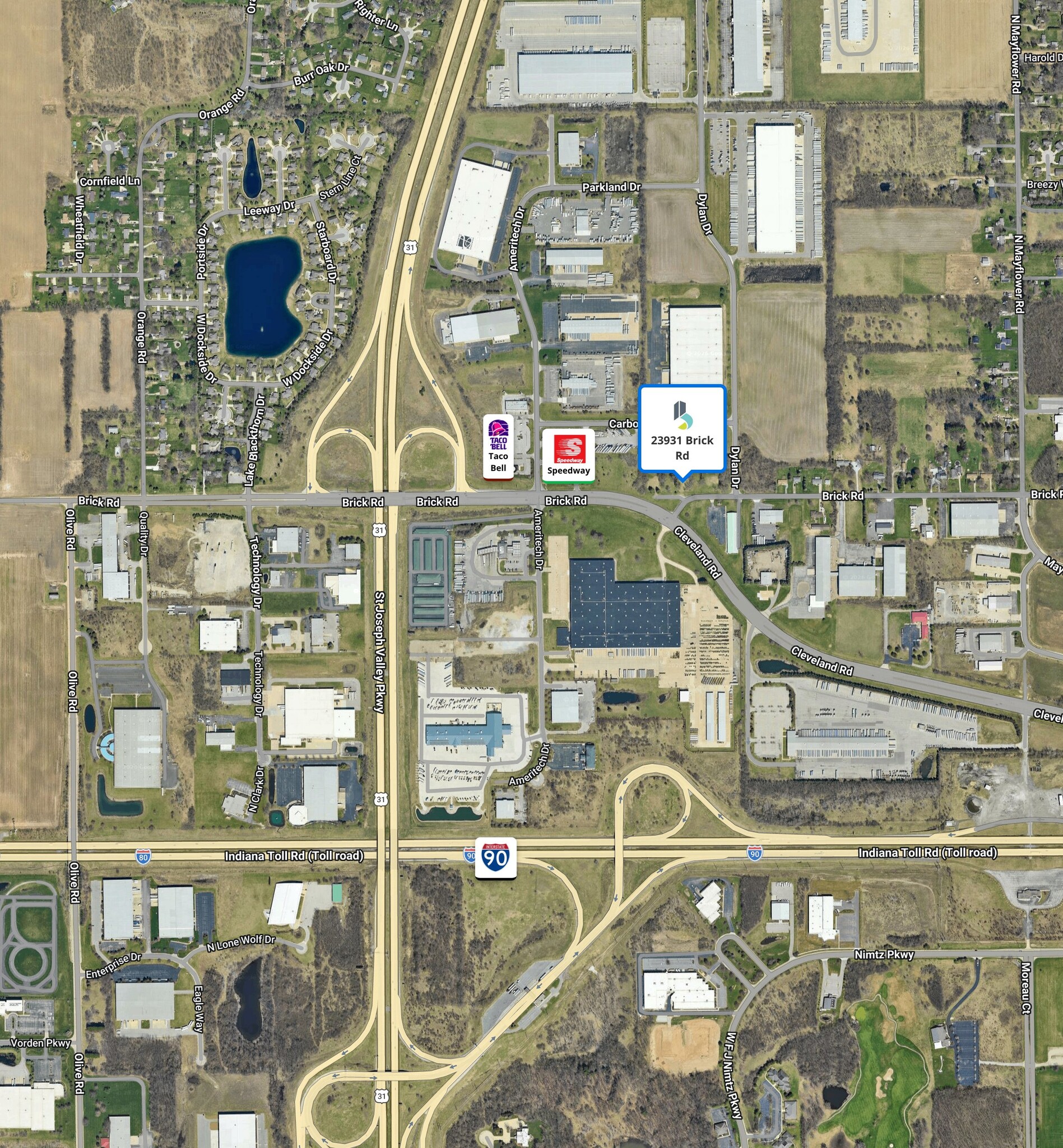 23931 Brick Rd, South Bend, IN for lease Building Photo- Image 1 of 2