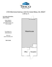 1725 Monrovia Ave, Costa Mesa, CA for lease Floor Plan- Image 1 of 1