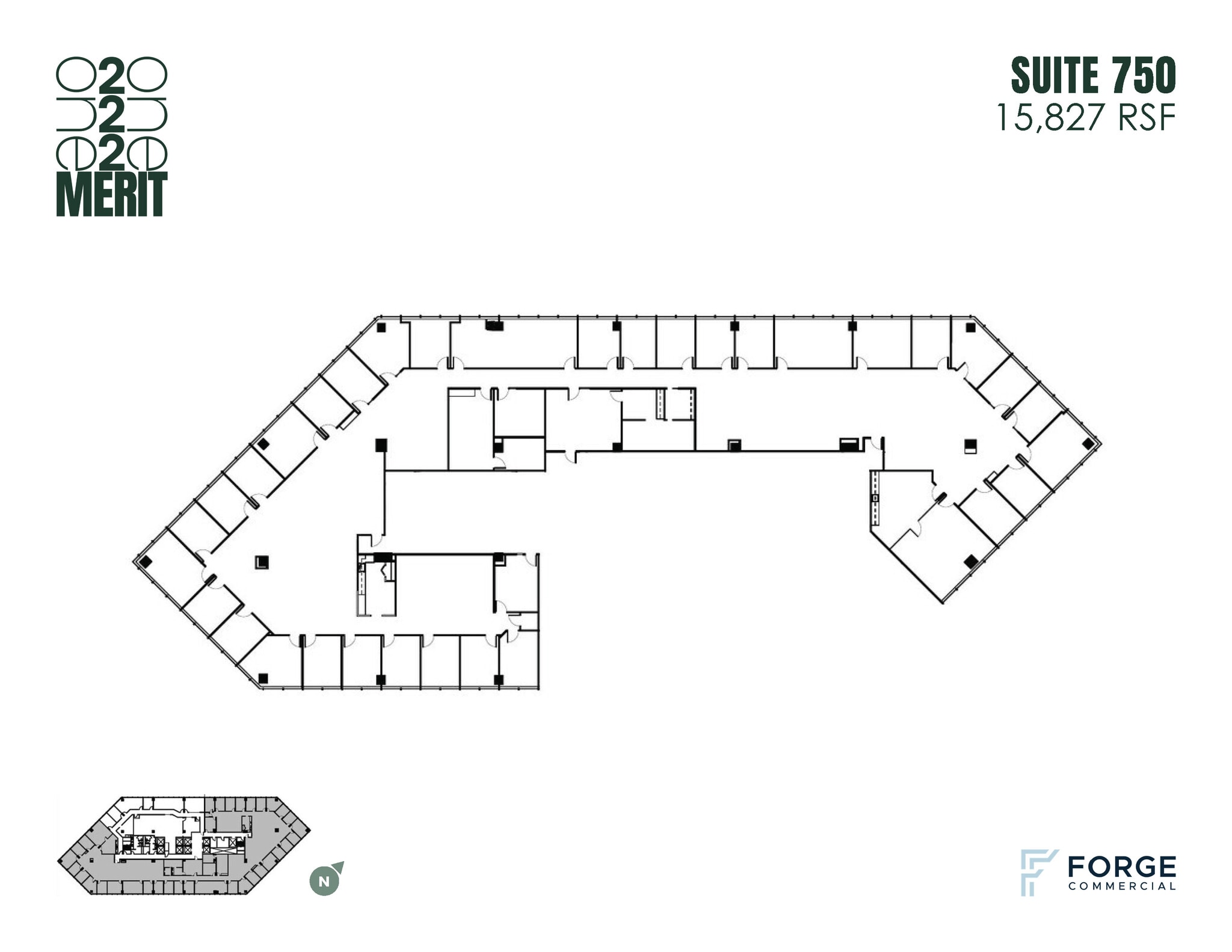 12221 Merit Dr, Dallas, TX à louer Plan d’étage- Image 1 de 1
