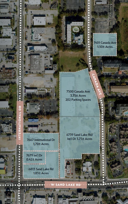 I-Drive & Sand Lake Redevelopment portfolio of 6 properties for sale on LoopNet.ca Aerial- Image 1 of 3