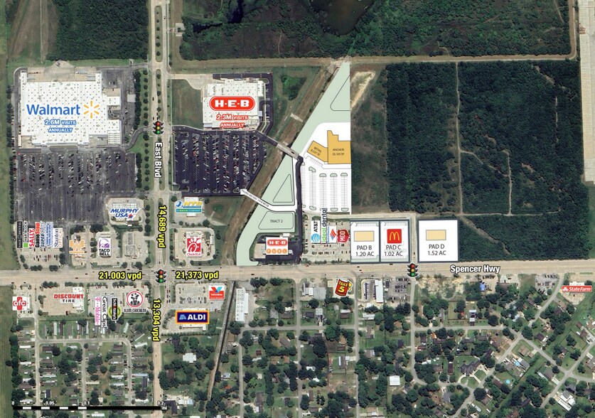9323 Spencer Hwy, La Porte, TX à louer - Photo du bâtiment - Image 2 de 3