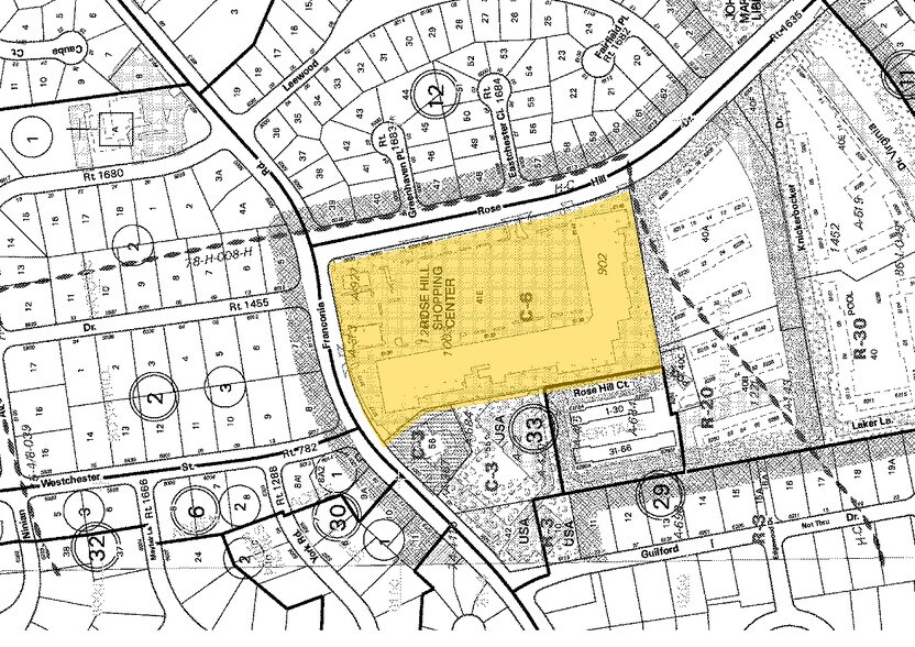 6050-6144 Rose Hill Dr, Alexandria, VA for lease - Plat Map - Image 2 of 9