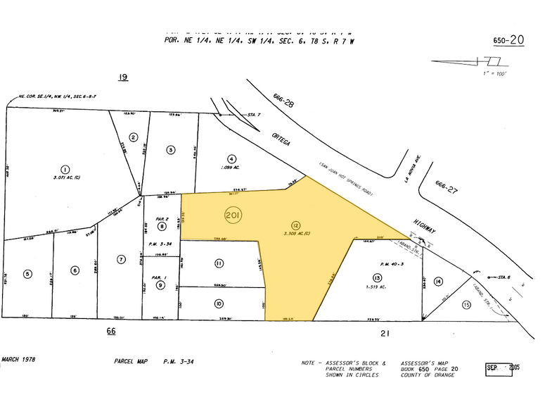 27401 Ortega Hwy, San Juan Capistrano, CA for sale - Plat Map - Image 2 of 2