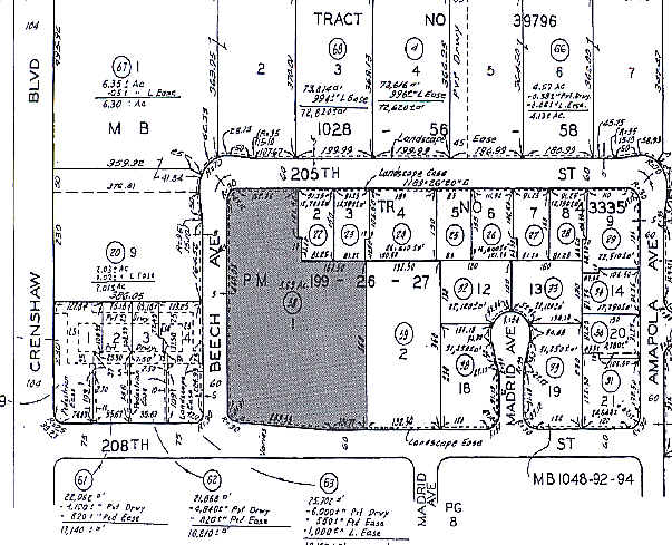2401 W 208th St, Torrance, CA for lease - Plat Map - Image 2 of 4