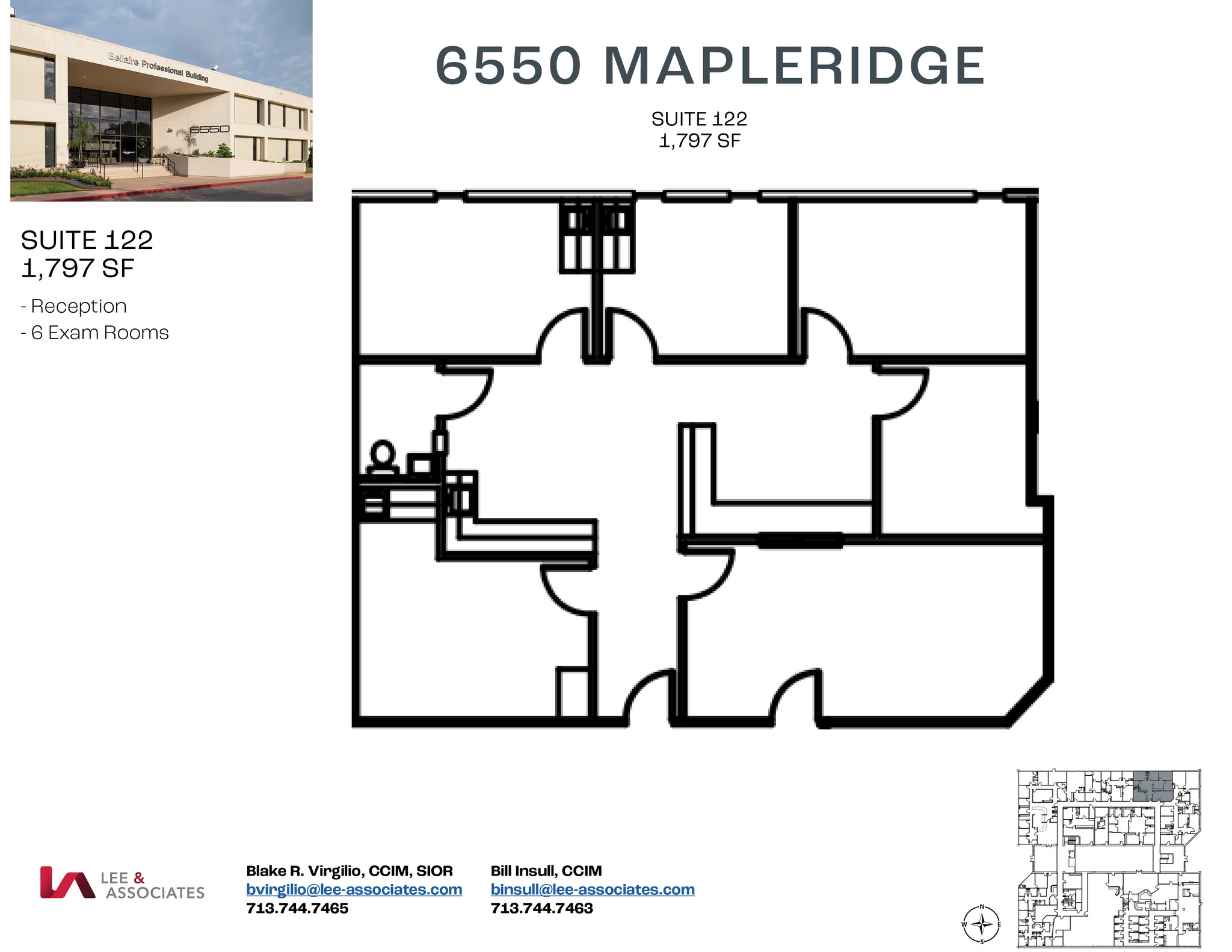 6550 Mapleridge St, Houston, TX à louer Plan d’étage- Image 1 de 1