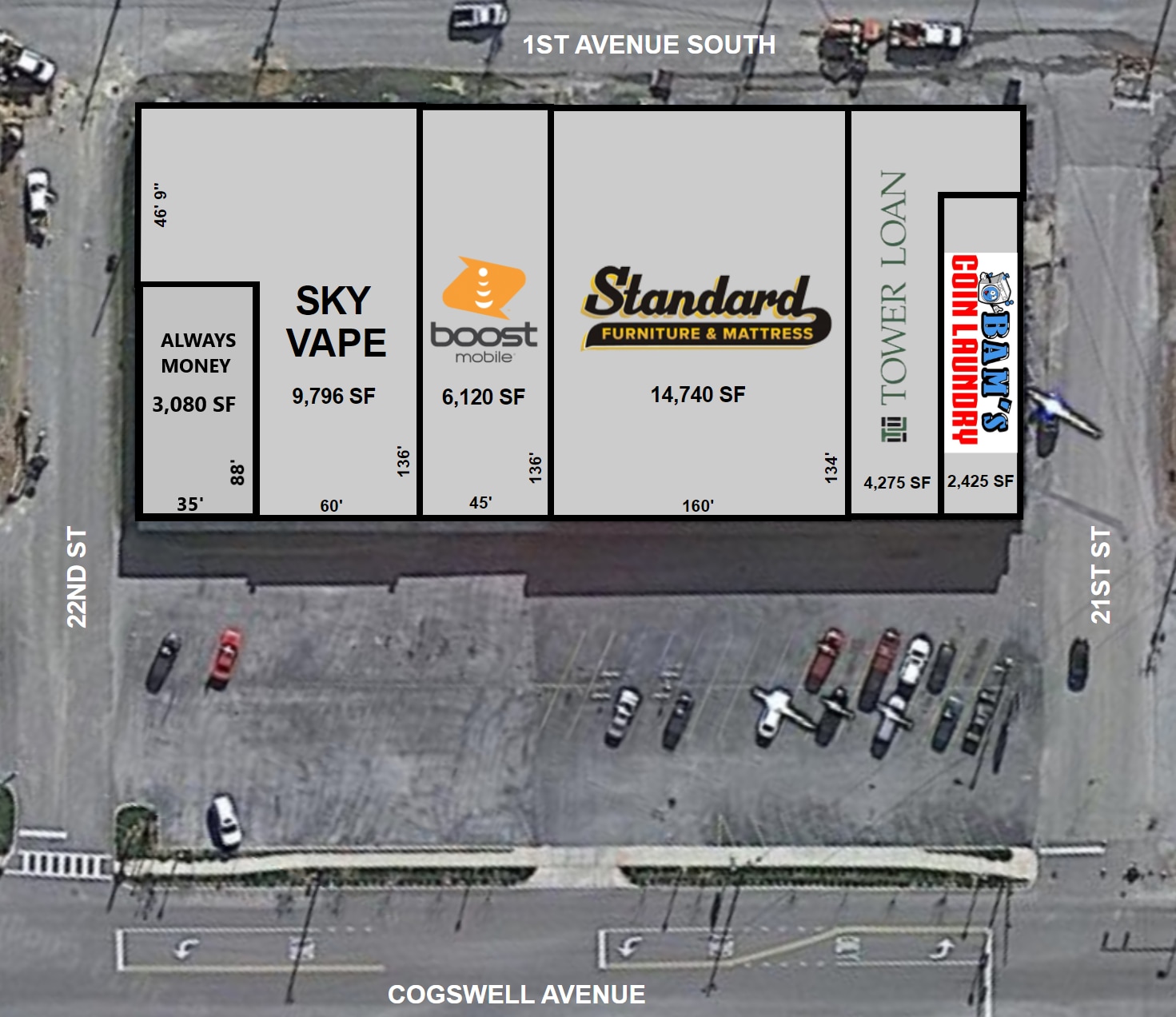 2124-2138 Cogswell Ave, Pell City, AL for lease Building Photo- Image 1 of 1