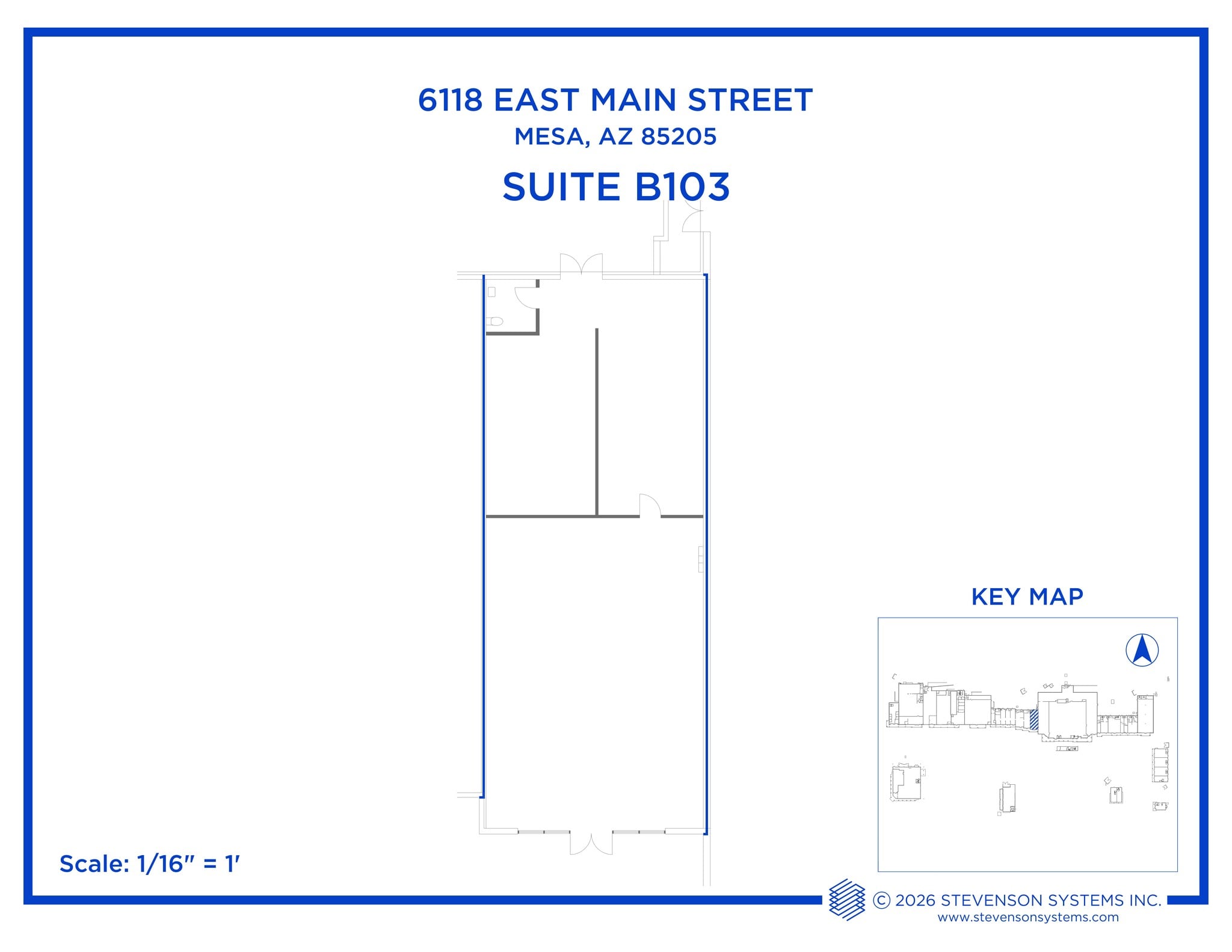 6016-6036 E Main St, Mesa, AZ à louer Plan de site- Image 1 de 1