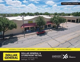 More details for 813-815 Hutchins Ave, Ballinger, TX - Retail for Sale