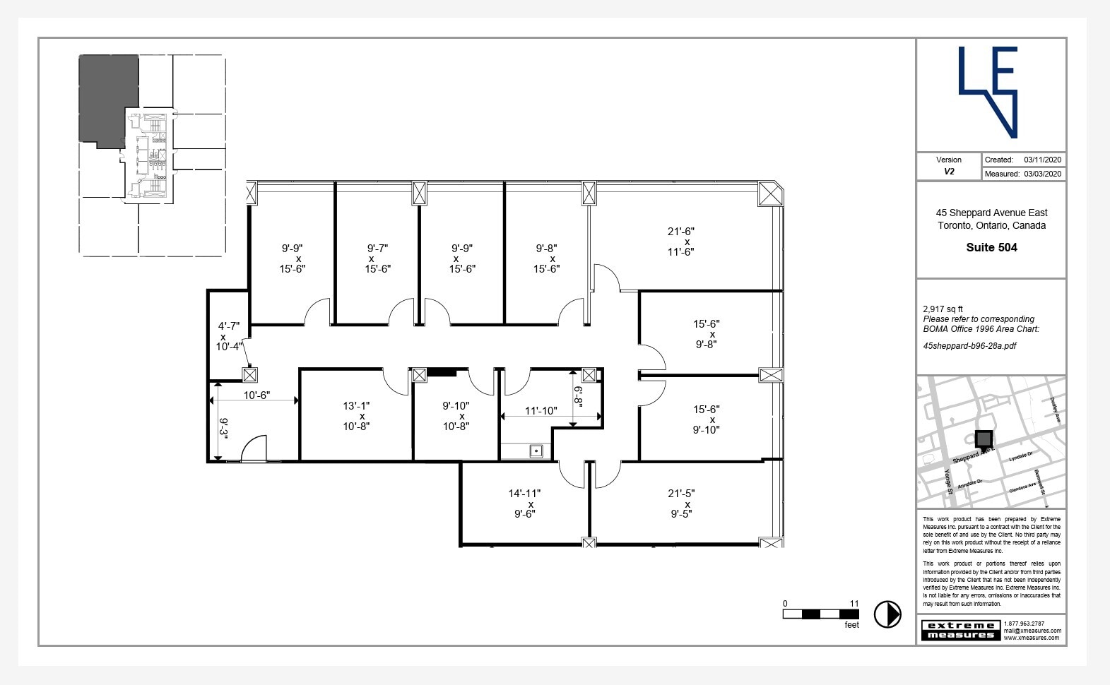 45 Sheppard Ave E, Toronto, ON for lease Floor Plan- Image 1 of 1
