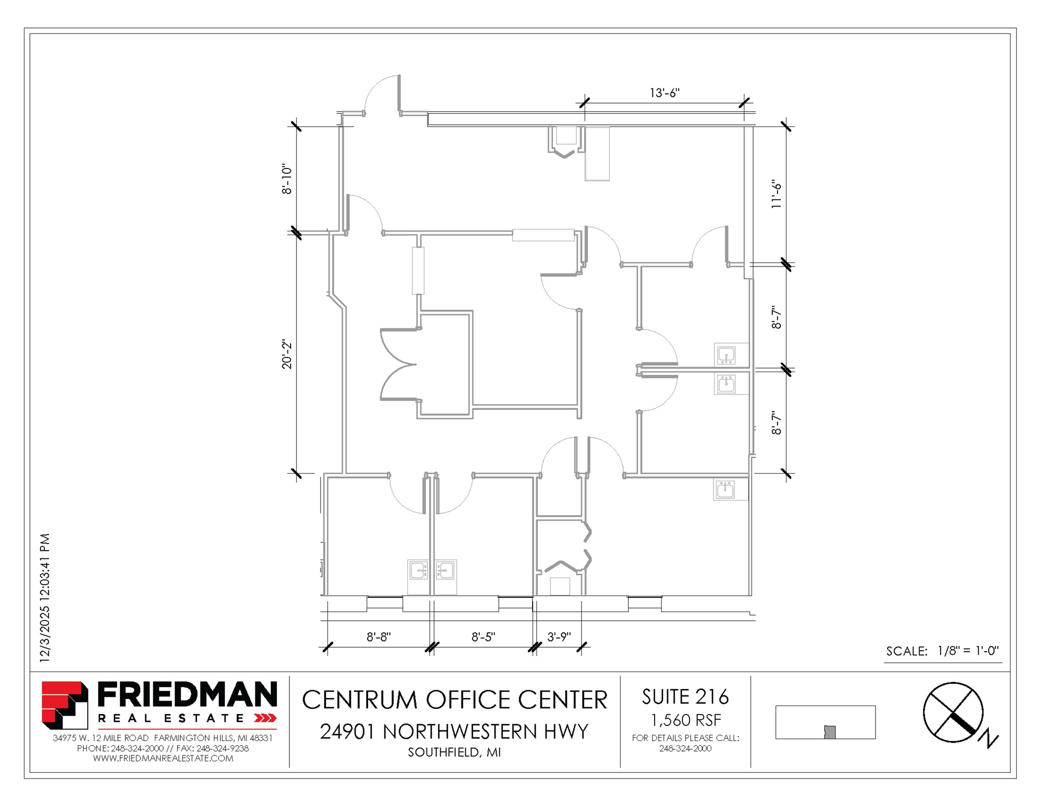 24901 Northwestern Hwy, Southfield, MI for lease Floor Plan- Image 1 of 1