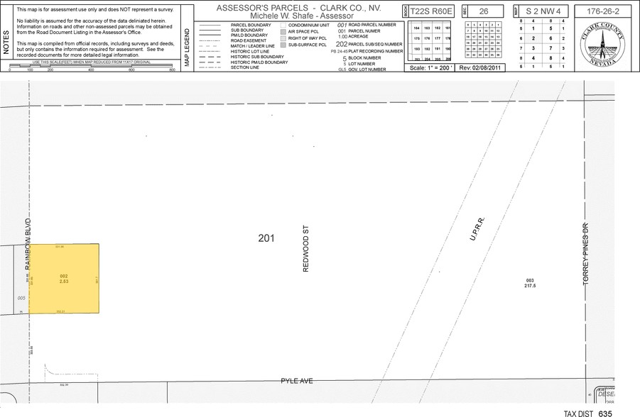 S Rainbow Blvd, Las Vegas, NV à vendre - Plan cadastral - Image 2 de 2