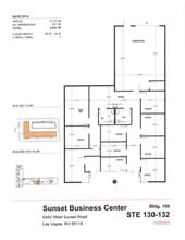 6445 W Sunset Rd, Las Vegas, NV à louer Plan de site- Image 1 de 11
