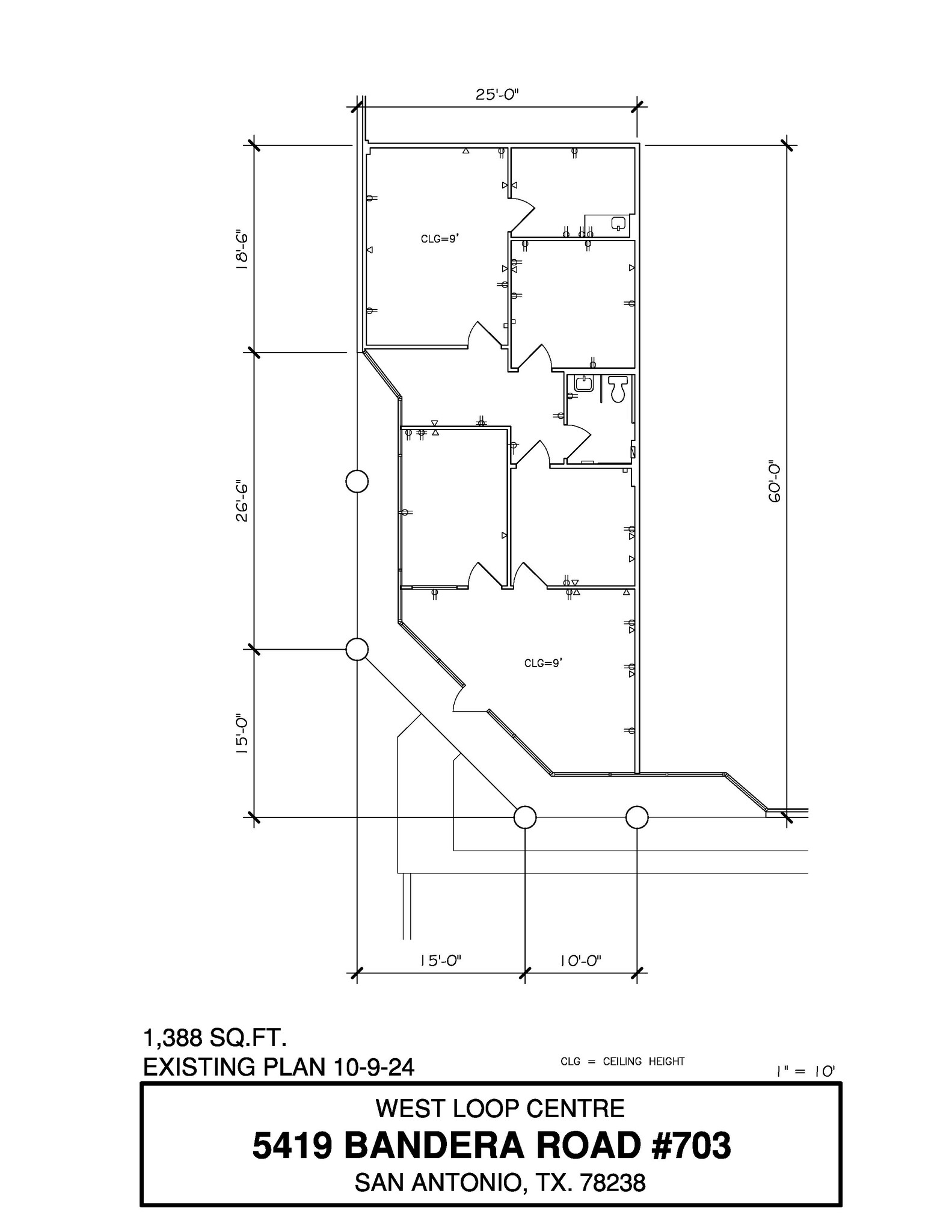 5407-5419 Bandera Rd, San Antonio, TX à louer Plan d  tage- Image 1 de 1