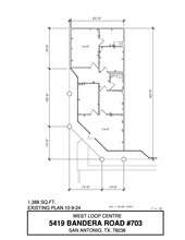 5407-5419 Bandera Rd, San Antonio, TX à louer Plan d  tage- Image 1 de 1