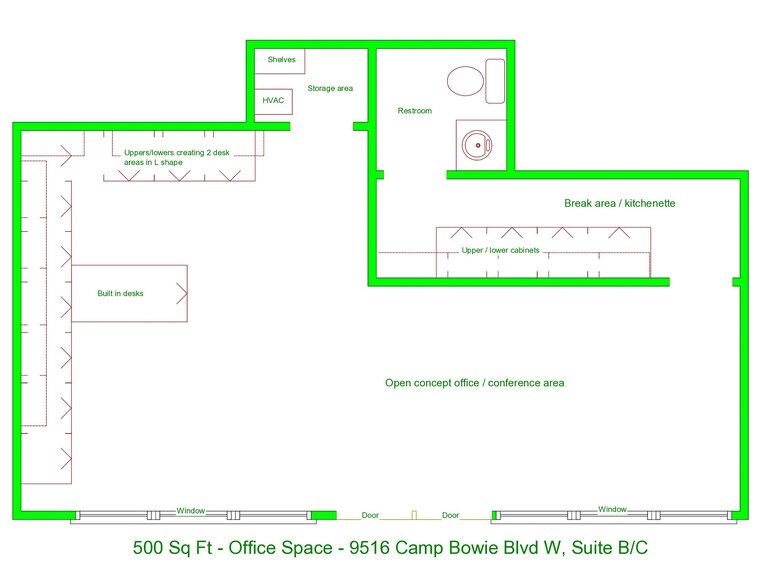 9516 W Camp Bowie, Fort Worth, TX à louer - Plan d’étage - Image 3 de 3