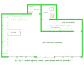 9516 W Camp Bowie, Fort Worth, TX à louer Plan d’étage- Image 1 de 1