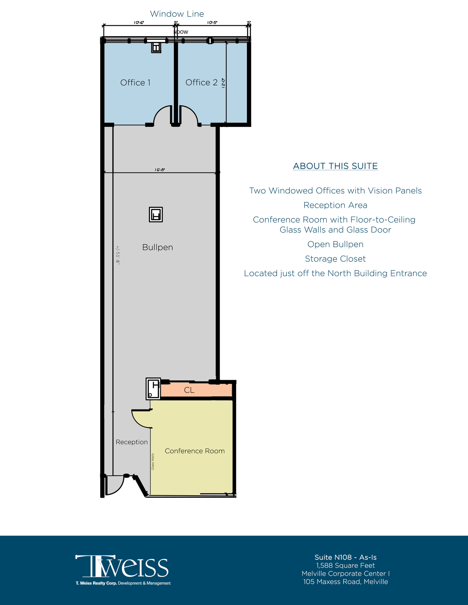 105 Maxess Rd, Melville, NY for lease Floor Plan- Image 1 of 5