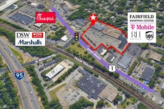 837-923 Post Rd, Fairfield, CT - AERIAL  map view