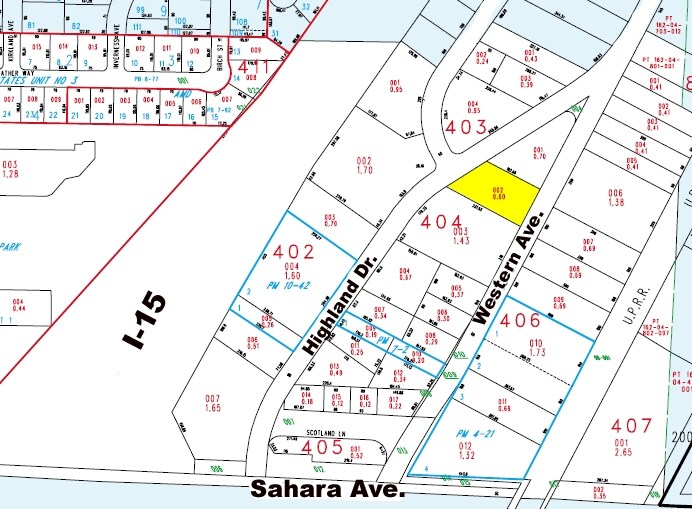 2310-2315 Western Ave, Las Vegas, NV à louer - Plan cadastral - Image 2 de 32