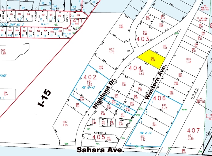 2310-2315 Western Ave, Las Vegas, NV for lease - Plat Map - Image 2 of 32