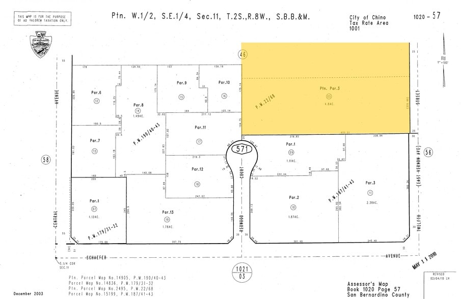 13602 12th St, Chino, CA for lease - Plat Map - Image 2 of 9