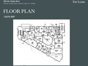 1180 Mt Diablo Blvd, Walnut Creek, CA for lease Floor Plan- Image 1 of 1