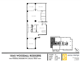 1845 Woodall Rodgers Fwy, Dallas, TX à louer Plan d  tage- Image 1 de 1