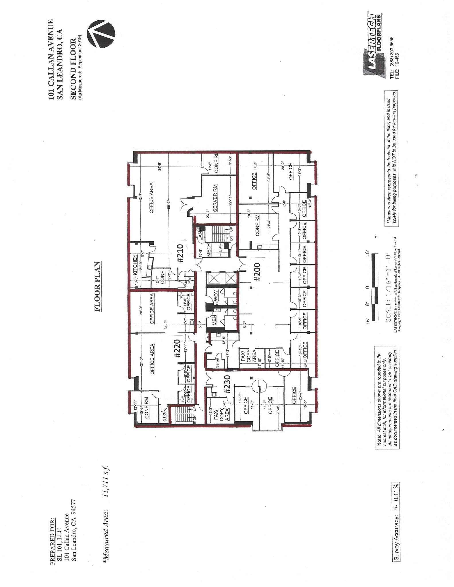 101-103 Callan Ave, San Leandro, CA à louer Plan d’étage- Image 1 de 1