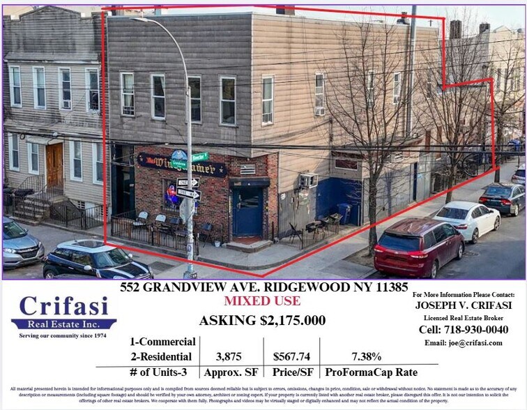 552 Grandview Ave, Ridgewood, NY à vendre - Photo du bâtiment - Image 2 de 26