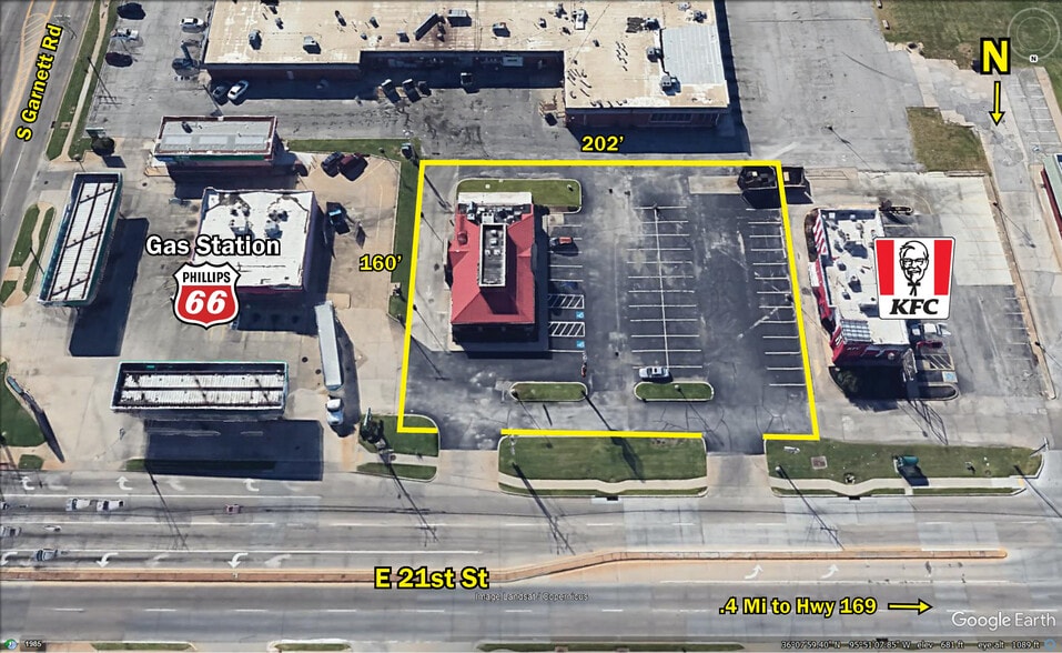 11122 E 21st St, Tulsa, OK for sale - Aerial - Image 2 of 13
