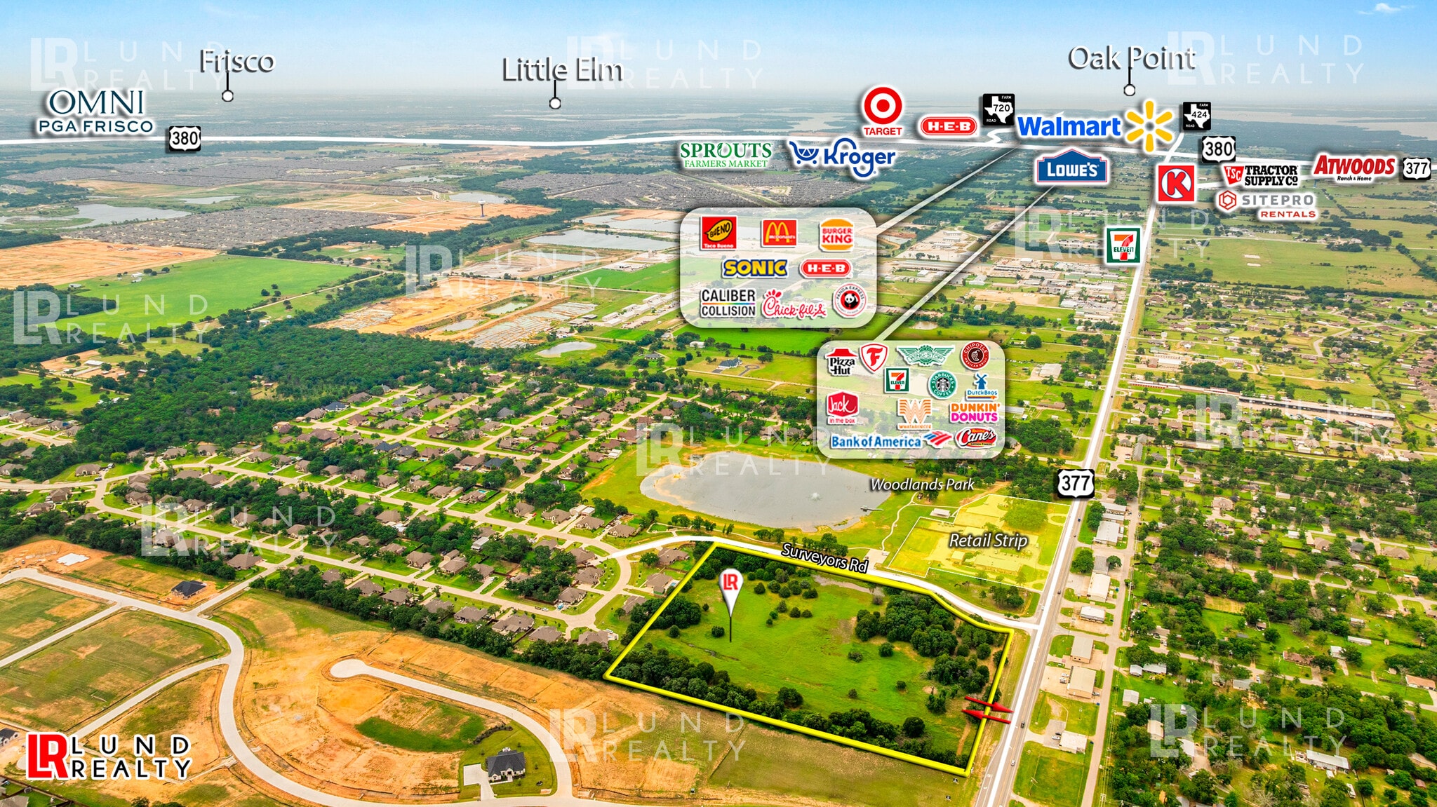 12.83 Ac US-377 and Surveyors rd, Krugerville, TX for sale Primary Photo- Image 1 of 7