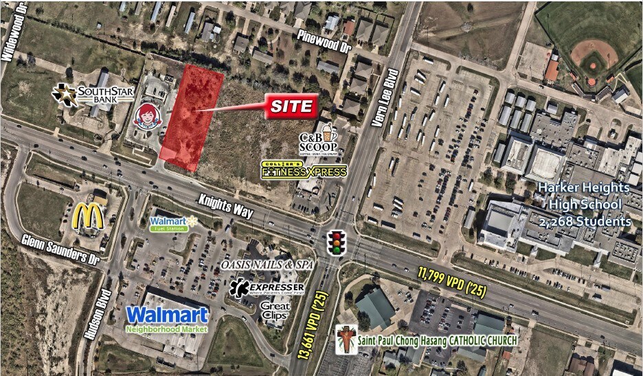 921 Knight's Way way, Harker Heights, TX for sale Aerial- Image 1 of 2
