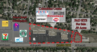 7580 S Pierce St, Littleton, CO - AERIAL  map view