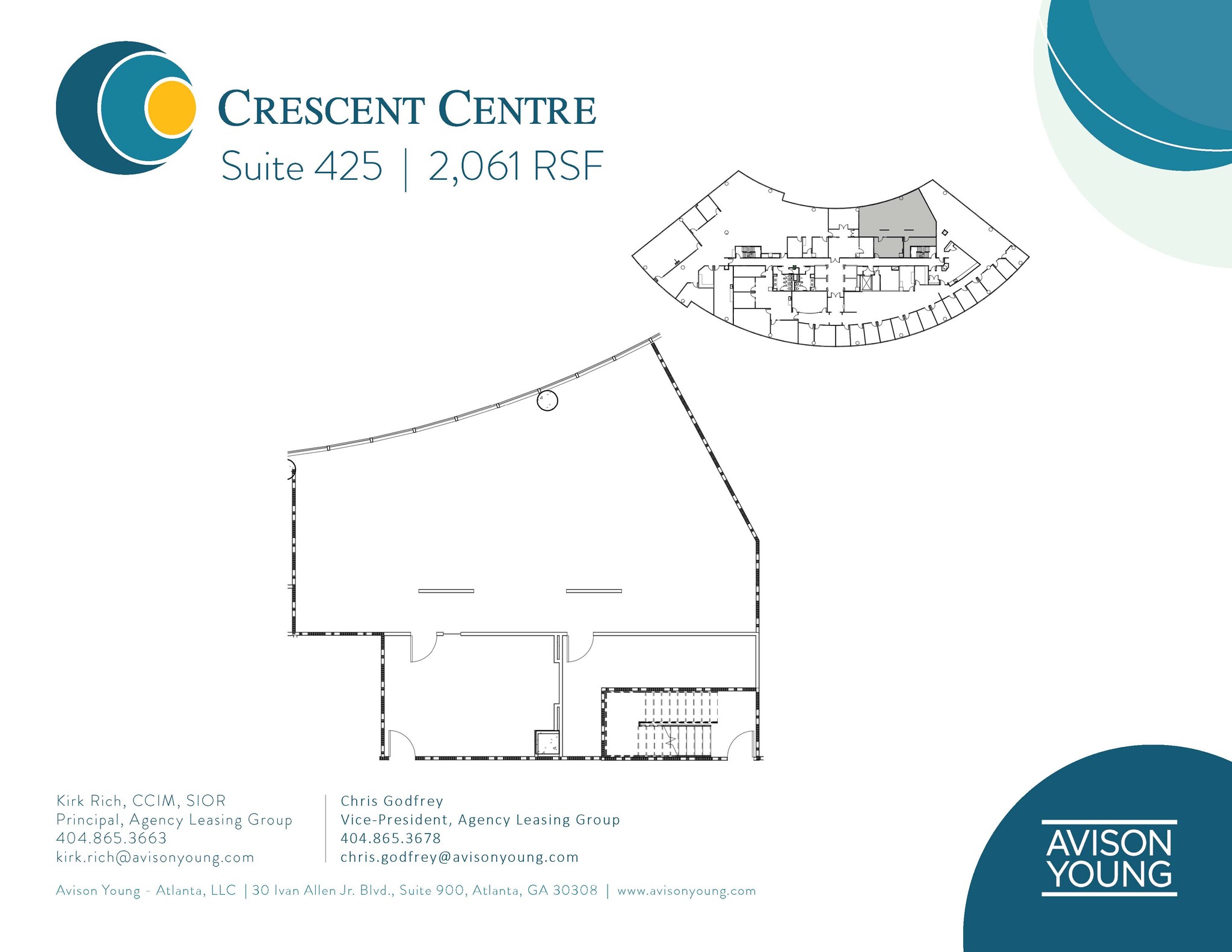 100 Crescent Center Pkwy, Tucker, GA for lease Floor Plan- Image 1 of 2