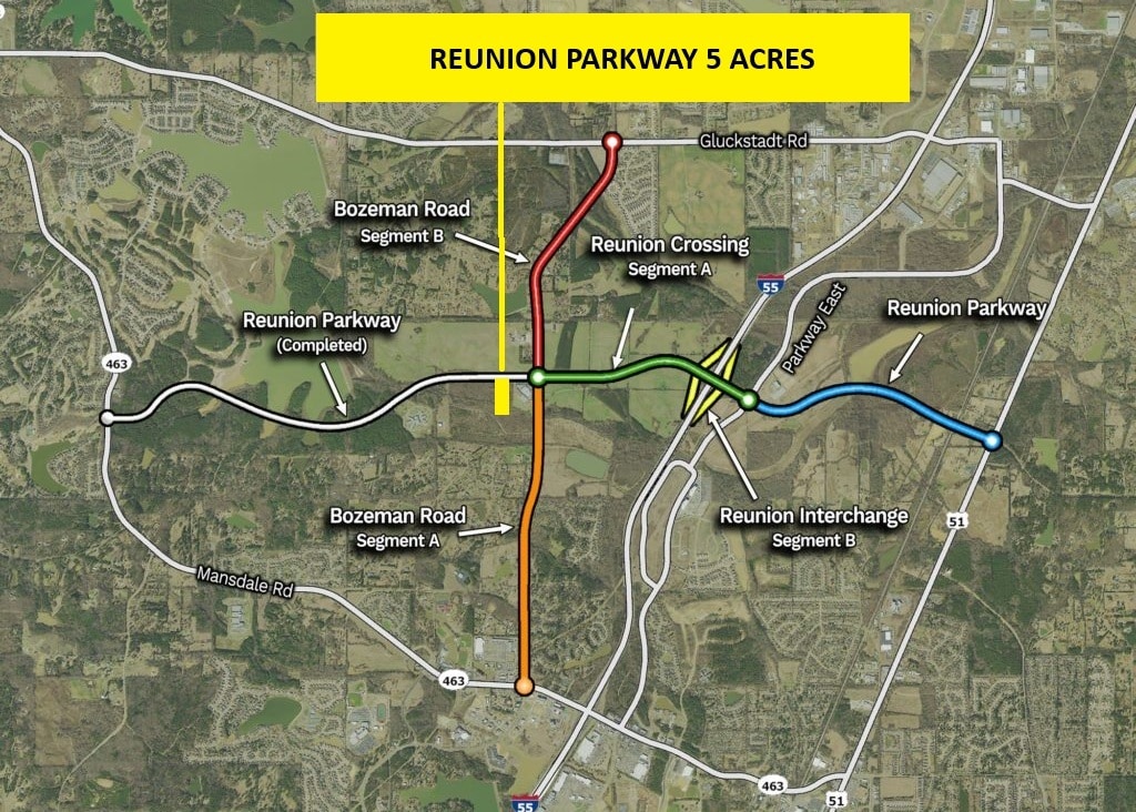 reunion parkway, Madison, MS for sale Aerial- Image 1 of 6