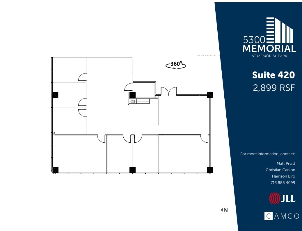 5300 Memorial Dr, Houston, TX à louer Plan d’étage- Image 1 de 1
