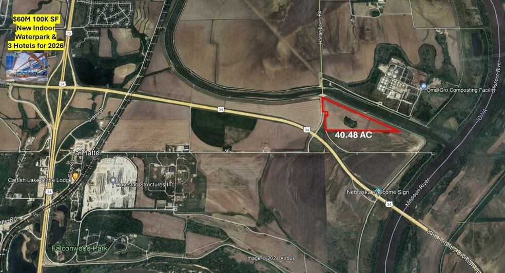 La Platte Rd, Bellevue, NE for sale - Aerial - Image 2 of 6