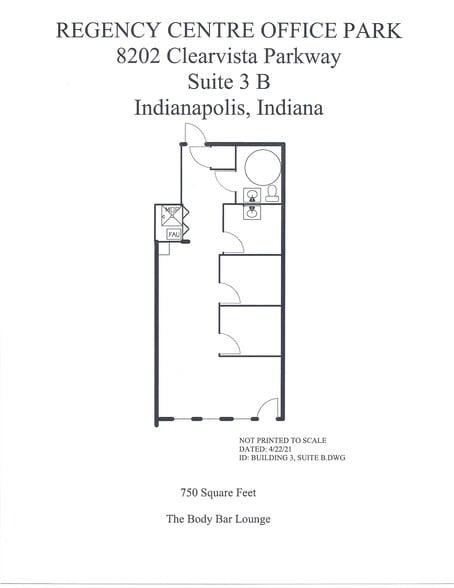 8202 Clearvista Parkway, Indianapolis, IN for lease - Floor Plan - Image 3 of 4
