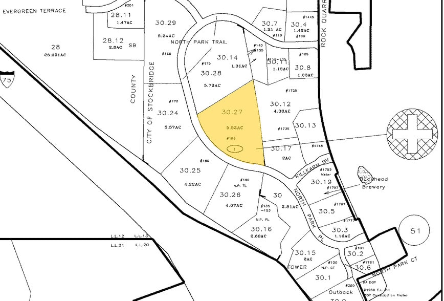 193 N Park Trl, Stockbridge, GA for sale - Plat Map - Image 2 of 3