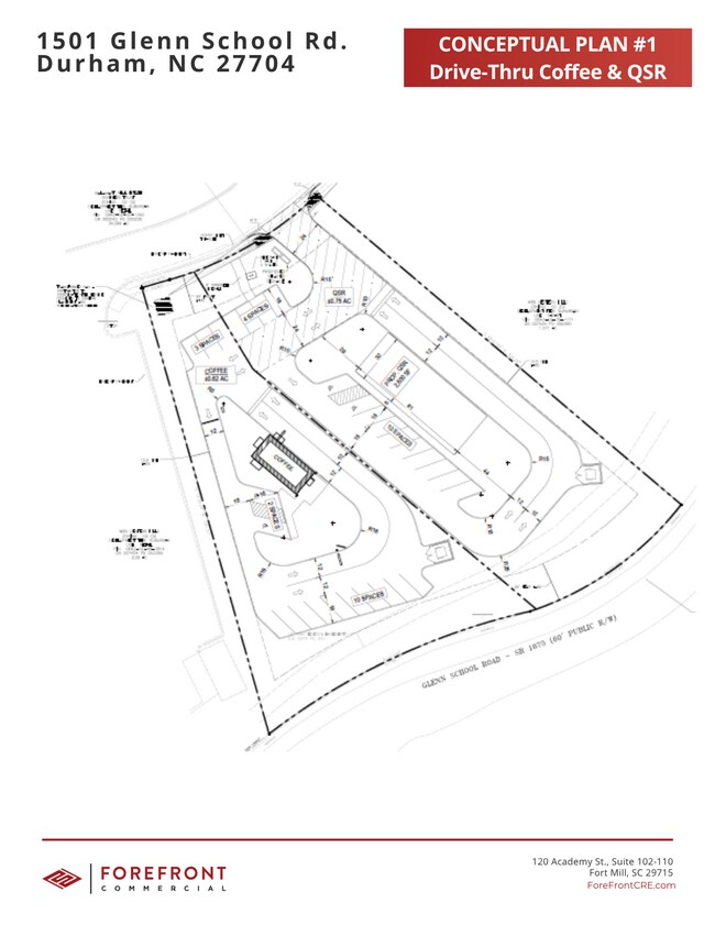 Plus de détails pour 1501 Glenn School Rd, Durham, NC - Terrain à louer