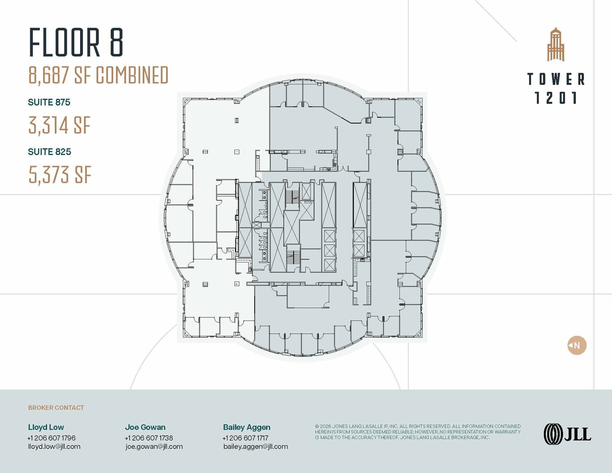1201 3rd Ave, Seattle, WA for lease Floor Plan- Image 1 of 2