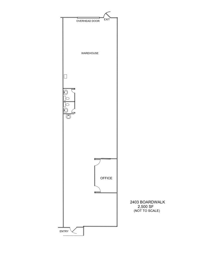 2401-2407 Boardwalk St, San Antonio, TX for lease Floor Plan- Image 1 of 1