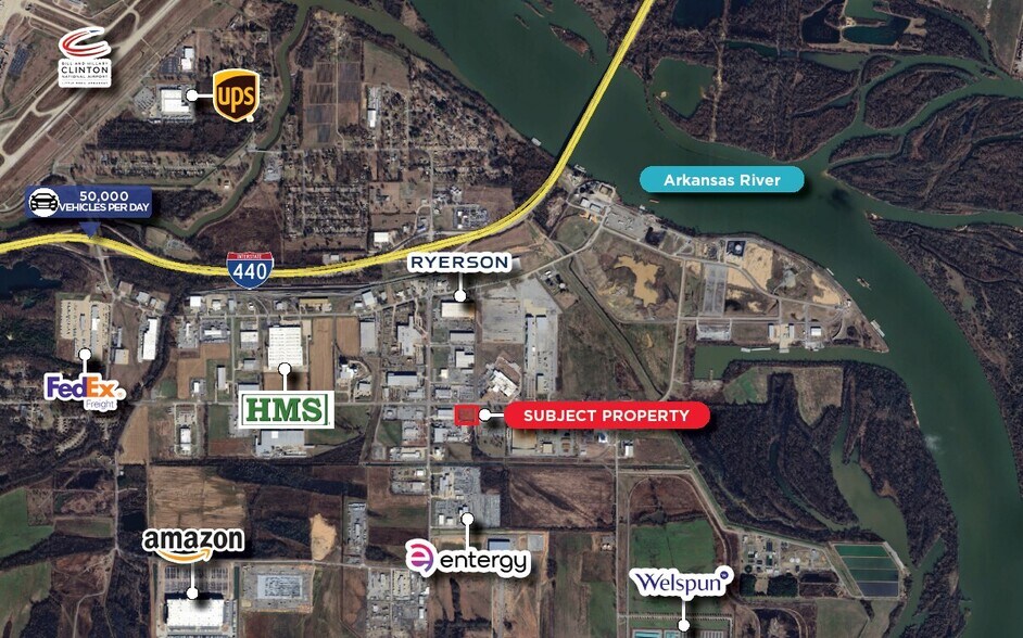 8423 Frazier Pike, Little Rock, AR à louer - Aérien - Image 2 de 2