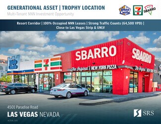 Plus de détails pour 4501 Paradise Rd, Las Vegas, NV - Commerce de détail à vendre
