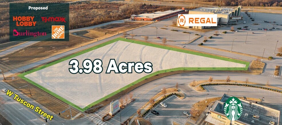 NEC of Aspen & W Tuscon St, Broken Arrow, OK à vendre - Aérien - Image 2 de 3