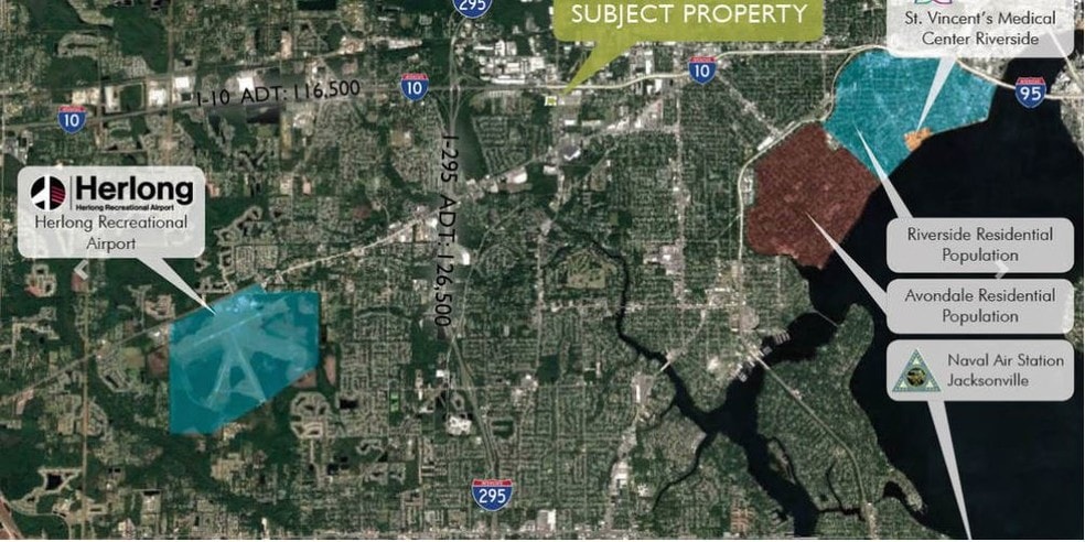 6526 Ramona Blvd, Jacksonville, FL à louer - Aérien - Image 2 de 4