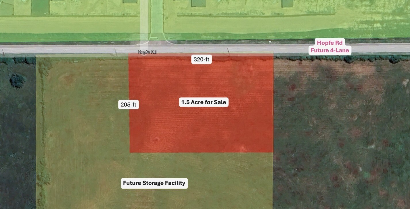 0 Hopfe Rd, Hockley, TX à vendre Plan de site- Image 1 de 3