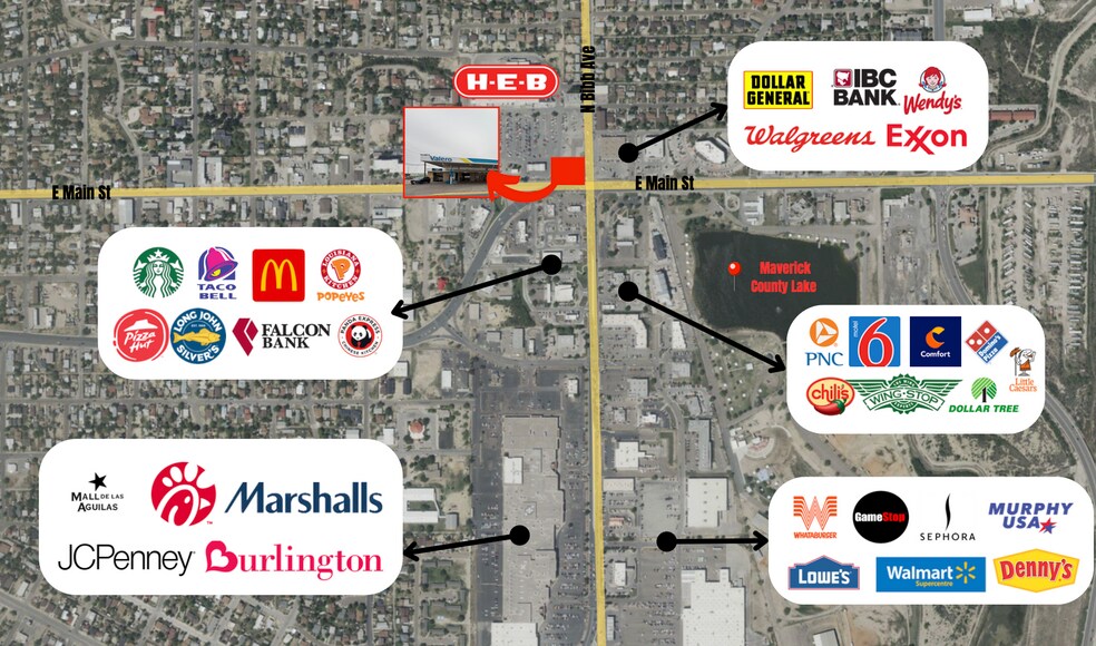 2195 E Main St, Eagle Pass, TX à vendre - Photo du bâtiment - Image 2 de 4