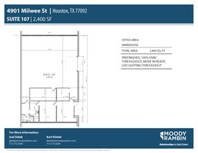 4901 Milwee St, Houston, TX à louer Plan d’étage- Image 1 de 1