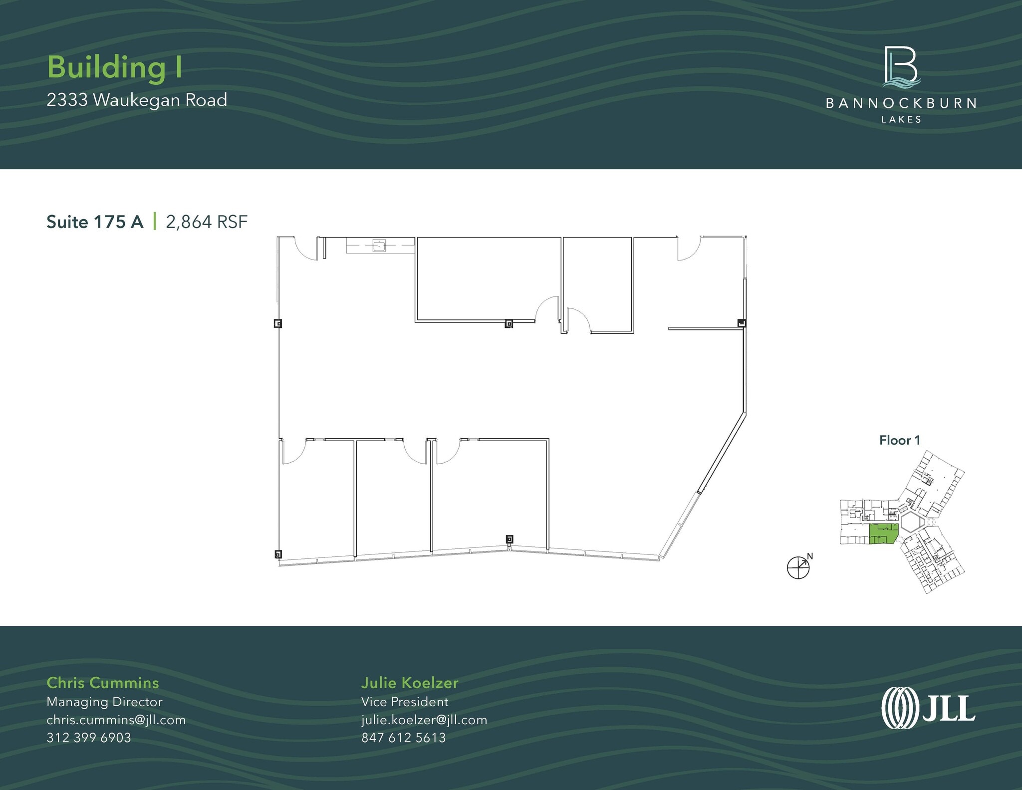 2333 Waukegan Rd, Bannockburn, IL for lease Floor Plan- Image 1 of 1